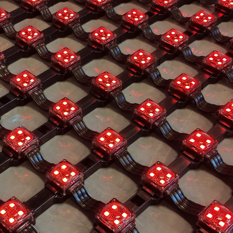 led pixel mesh screen